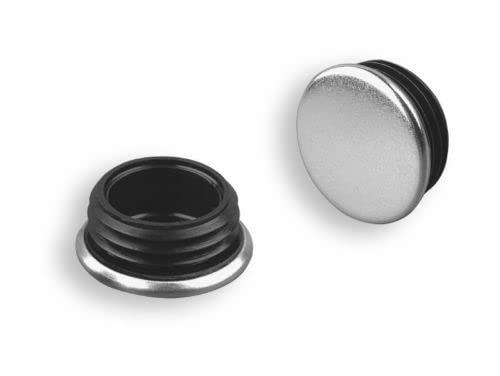 OL 4 St. Gleiter/Stopfen mit rostfreier Metallkappe, für Rundrohre mit Wandstärke 1,5-2 mm/Rohraussendurchmesser 30mm - Klama - Möbelzubehör