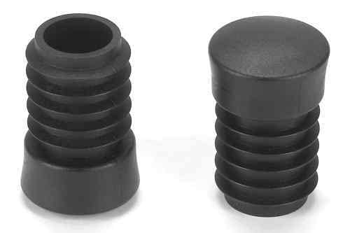 OL 4 St. Gleiter/Stopfen mit konischem Kopf, für Rundrohre mit Wandstärke 1,5-2,5 mm / 28mm - Klama - Möbelzubehör