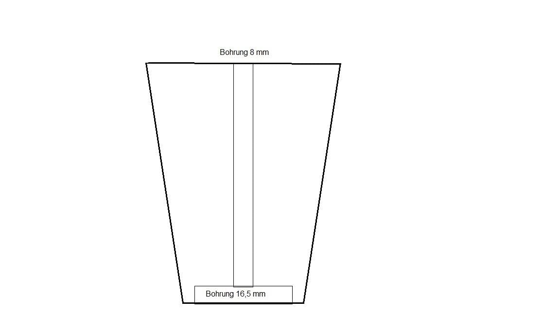 Generisch 4 Möbelgleiter Polsterfüße Erhöhung Möbelfüße, Fuß 47x47 mm, Ansatz 58x58 mm (118 mm) - Klama - Möbelzubehör