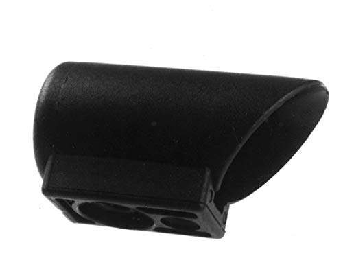 4 Gleiter/Kappen für Stahlrohrtische, Gleitkappen für Rundrohre, Kunststoff, Schwarz - Klama - Möbelzubehör