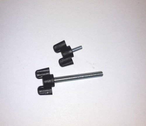 2 St. Flügelschrauben Kunststoff mit Gewindebolzen aus Stahl - Klama - Möbelzubehör