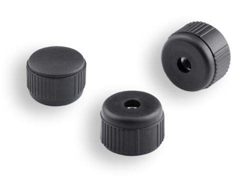 1 Stellschraube Rändelschraube Handrad Drehschraube mit Messingbuchse, Kunststoff/Stahl, Schwarz (Griff 40mm, Gewinde M6) - Klama - Möbelzubehör