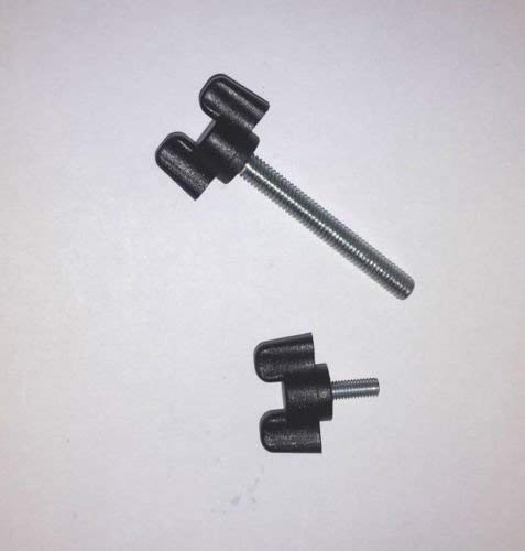 2 St. Flügelschrauben Kunststoff mit Gewindebolzen aus Stahl - Klama - Möbelzubehör