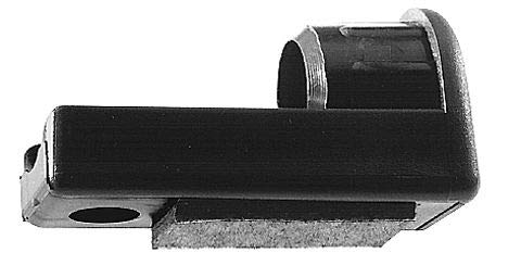 4 Winkelgleiter Fussstopfen/Gleiter für Rundrohre, Kunststoff, Schwarz (35 x 2 mm, Ohne Filz) - Klama - Möbelzubehör