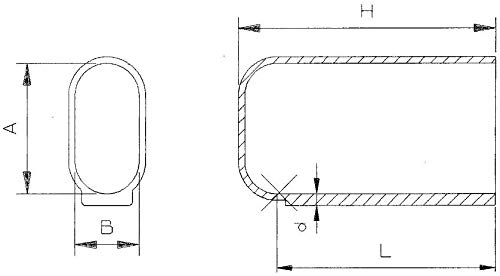 4 Fußstopfen Gleiter Kappen Abdeckkappen Oval für Tischbeine, Kunststoff, Schwarz - Klama - Möbelzubehör