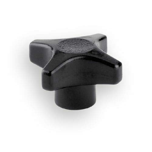 1 St. Kreuzgriff/Handrad, Griffdurchmesser 40/60 mm, mit Gewindebuchse aus Stahl - Klama - Möbelzubehör