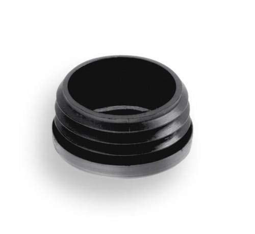 20 Gleiter/Stopfen/Lamellenstopfen Schwarz für Rundrohre