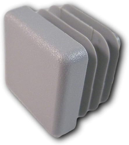20 Stopfen für Quadratrohre, Grau (15 x 15 mm) - Klama - Möbelzubehör