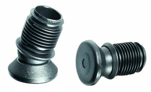 4 St. Stuhlgleiter mit Gelenk, für Runde Rohre, Kunststoffgleitfläche, für Rohrwandstärke 1,5-2 mm, max. Neigungswinkel 19° - Klama - Möbelzubehör