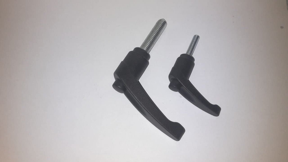 1 Klemmgriff/Spanngriff/Feststeller 85 mm mit Gewindebolzen verschiedene Gewindelängen - Klama - Möbelzubehör