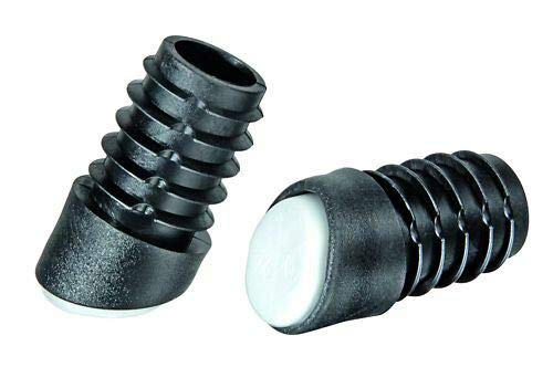 4 Stuhlgleiter Kunststoff, für schrägstehende runde Stuhlbeine, geräuschdämpfend durch POM/PTFE Gleitfläche - Klama - Möbelzubehör