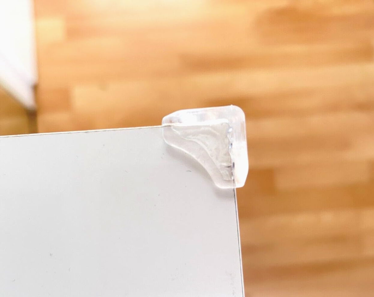 4X Kantenschutz Baby selbstklebend - transparenter Eckenschutz ideal als Kindersicherung vor scharfen Kanten (39 x 29,5 x 4 mm) - Klama - Möbelzubehör