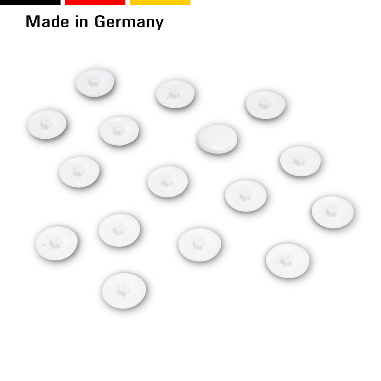 100 Abdeckkappen für Torx-Schrauben - Torx Schraubenabdeckung aus Kunststoff in verschiedenen Größen und Farben - Klama - Möbelzubehör