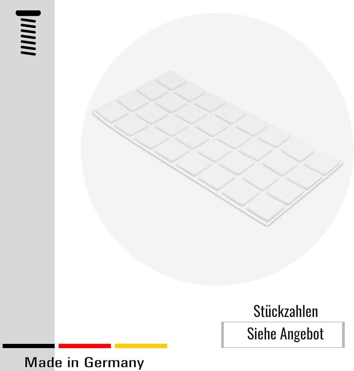 50x Filzgleiter Möbelgleiter selbstklebend - der ideale Schutz für Holz-, Parkett und- Laminatboden - Klama - Möbelzubehör