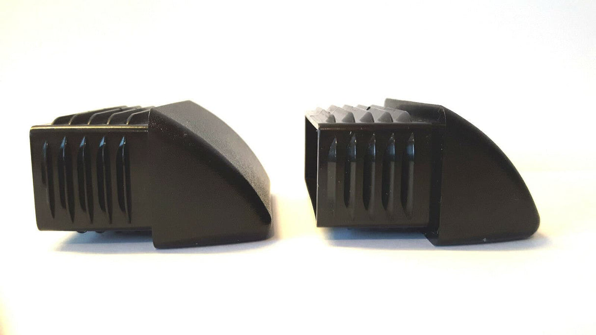 OL 4 St. Rohrendstücke/Sichtstopfen für Rechteckige Rohre mit Rohrwandstärke 1,5-2 mm / 30x20mm - Klama - Möbelzubehör