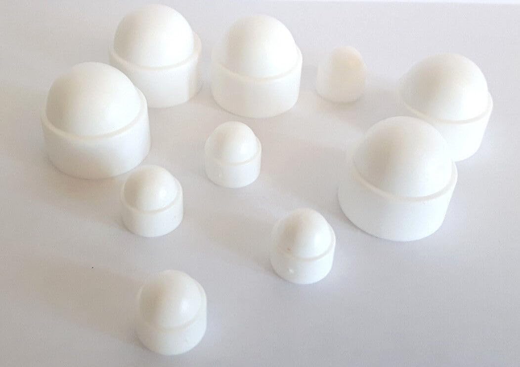 4x Abdeckkappen für Schrauben Sechskant - Schraubenabdeckung Schutzkappen aus PE Kunststoff für Schrauben und Muttern (Kopie) - Klama - Möbelzubehör