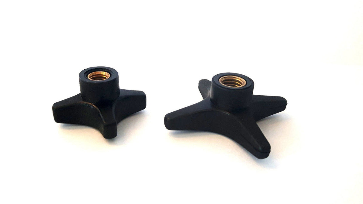 1 St. Kreuzgriff/Handrad, Griffdurchmesser 40/60 mm, mit Gewindebuchse aus Stahl - Klama - Möbelzubehör