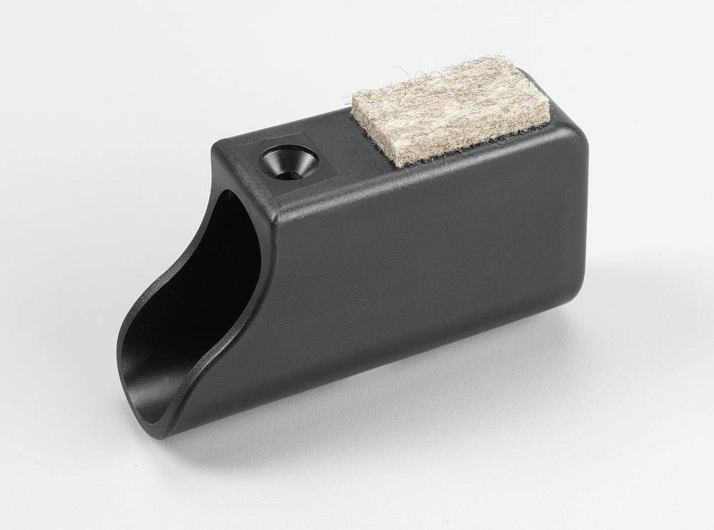 4 Gleiter/Kappen Gleitkappen für Ovalrohre, Kunststoff, Schwarz - Klama - Möbelzubehör