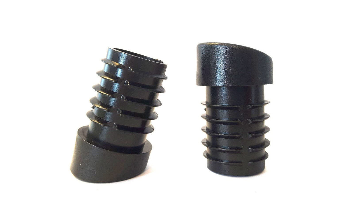 4 St. Stuhlgleiter/Bodenschoner, schräg, für Rundrohre mit Wandstärke 1,5-2 mm - Klama - Möbelzubehör