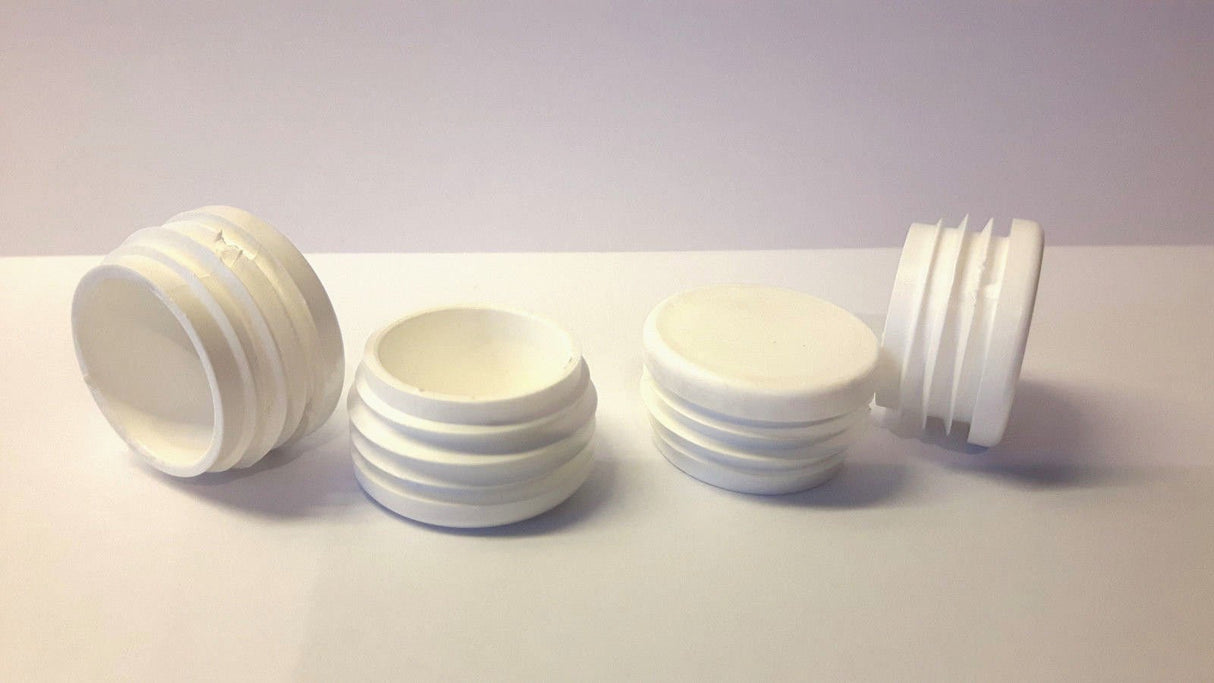 20 Gleiter/Stopfen/Lamellenstopfen Schwarz für Rundrohre