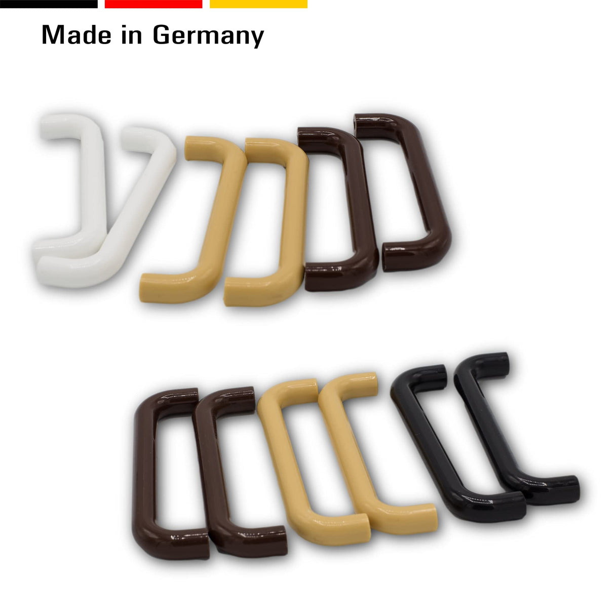 KLAMA 4 St. Bügelgriffe Möbelgriffe Kunststoff - für Schränke, Schubladen und Türen - Klama - Möbelzubehör