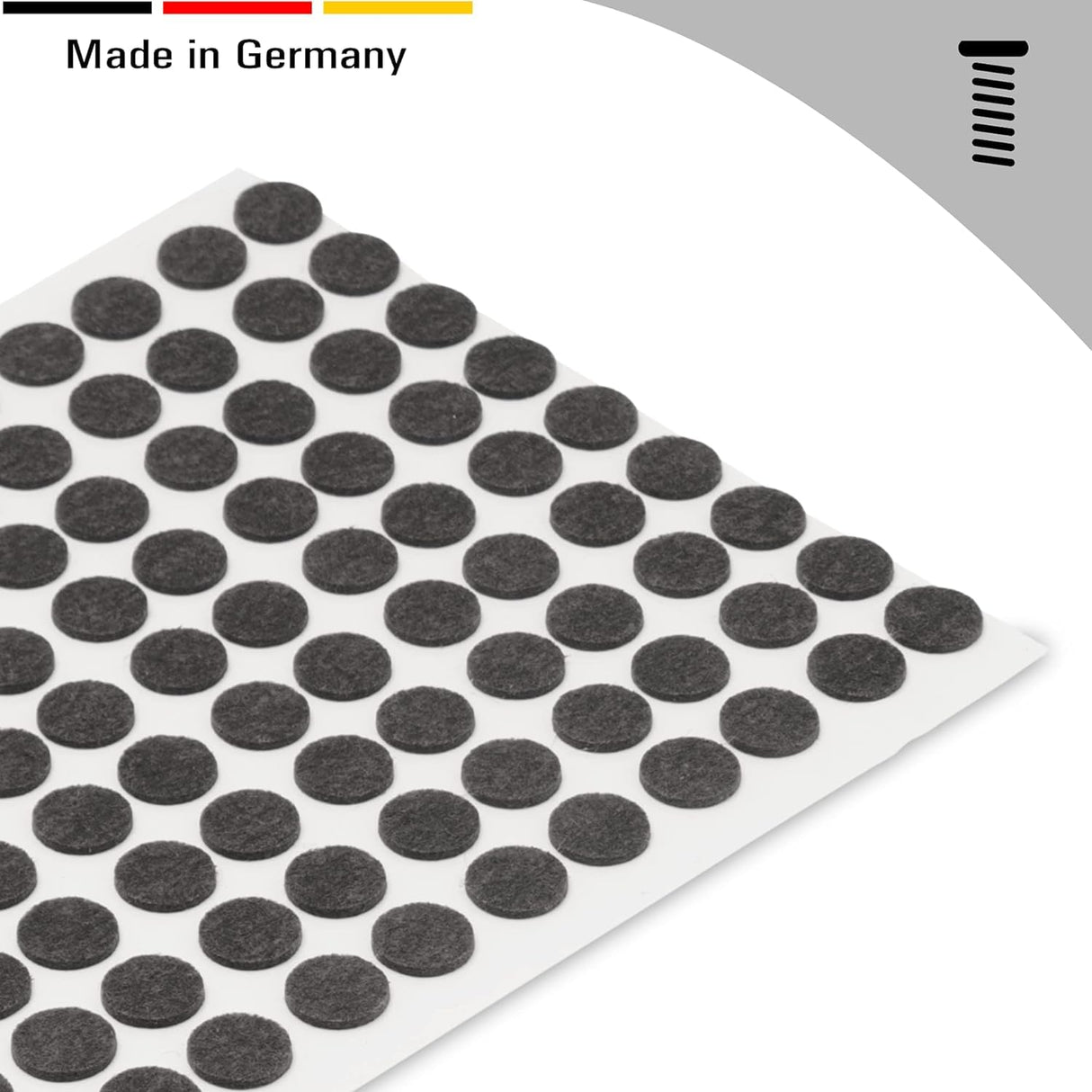 50x Filzgleiter Möbelgleiter selbstklebend - der ideale Schutz für Holz-, Parkett und- Laminatboden - Klama - Möbelzubehör