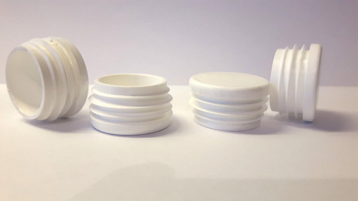 20 Gleiter/Stopfen/Lamellenstopfen Schwarz für Rundrohre