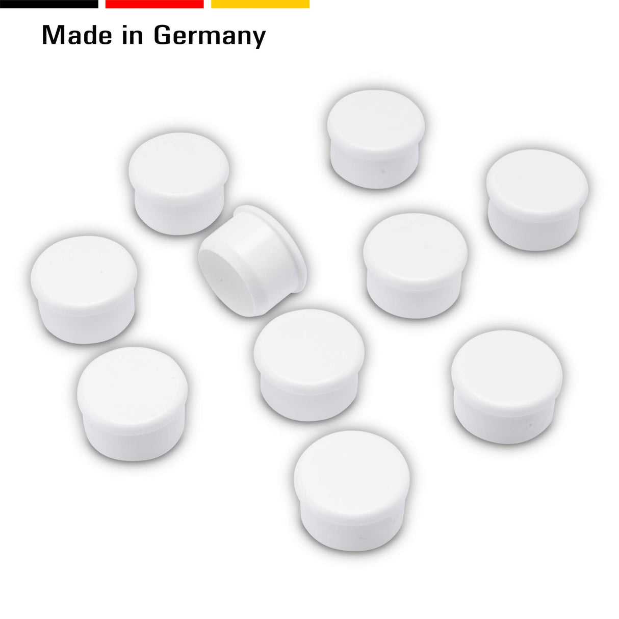 100 St. Abdeckstopfen weiß Kunststoff für Bohrungen - Klama - Möbelzubehör