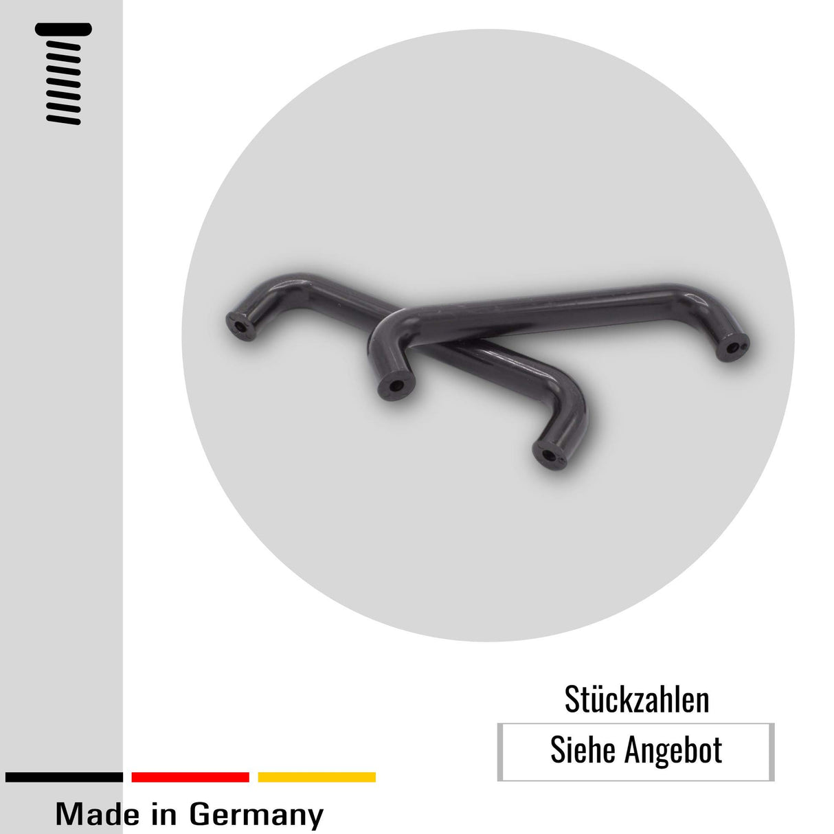 KLAMA 4 St. Bügelgriffe Möbelgriffe Kunststoff - für Schränke, Schubladen und Türen - Klama - Möbelzubehör