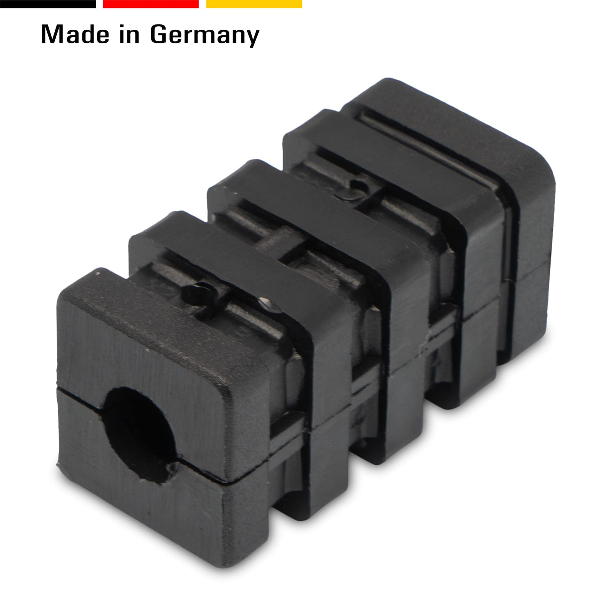 2 Expanderverbinder Gewindestopfen für Quadratrohre, Kunststoff, Schwarz - Klama - Möbelzubehör