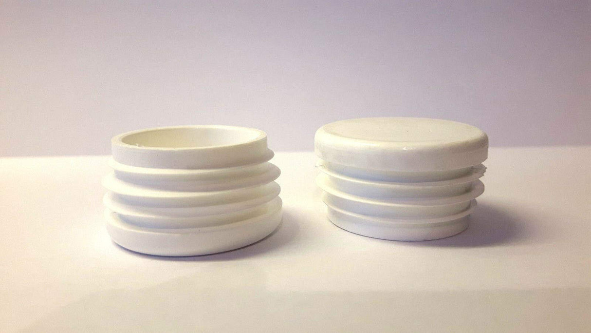 20 Gleiter/Stopfen/Lamellenstopfen Schwarz für Rundrohre