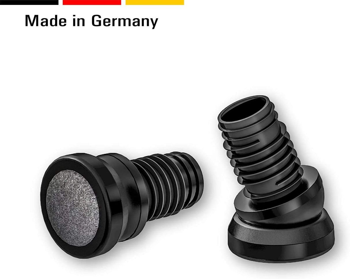 4 Fussstopfen/Stuhlgleiter mit Gelenk und Filzgleitfläche, Kunststoff/Filz - Klama - Möbelzubehör