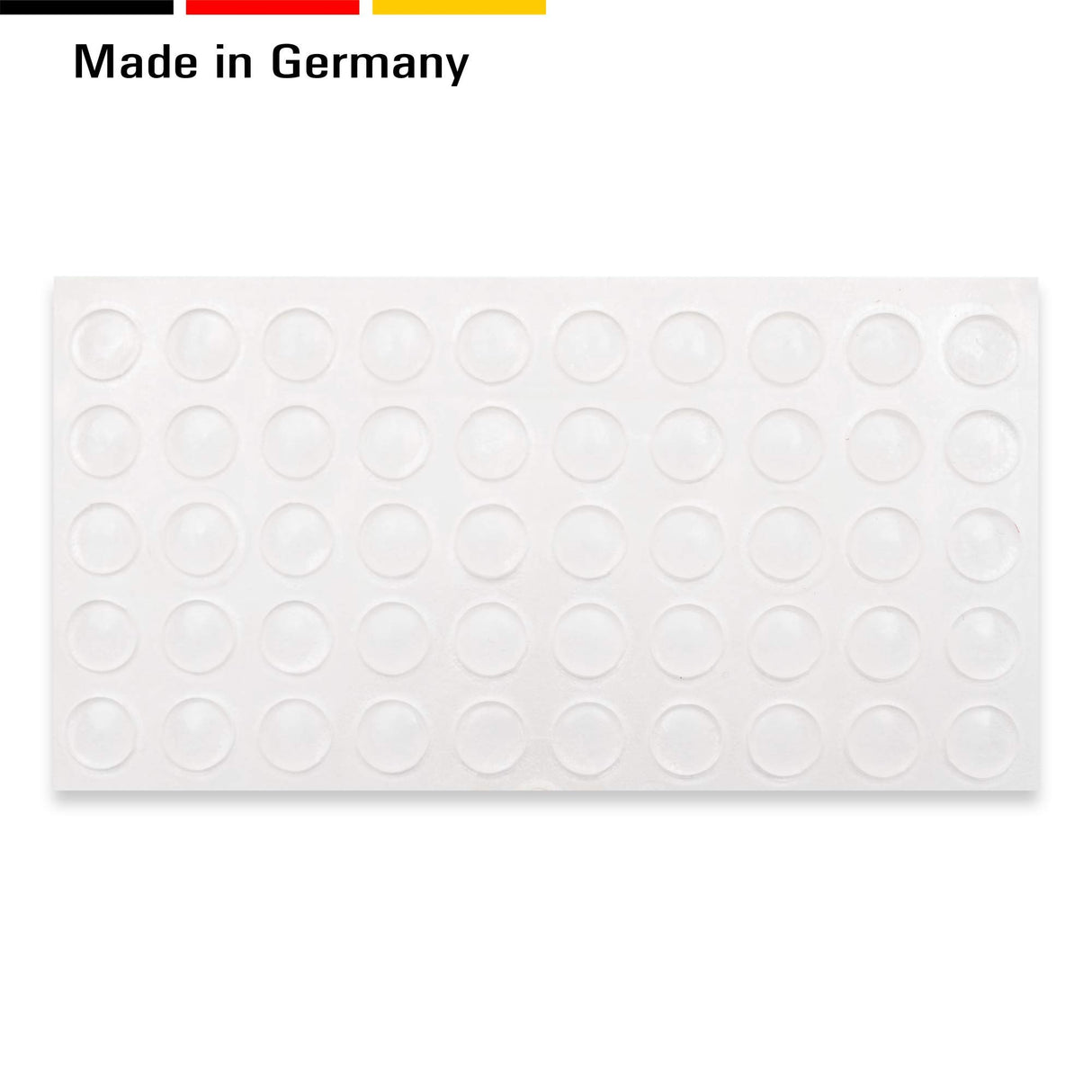 50 Türanschlagdämpfer Türpuffer Anschlagpuffer zum Einbohren transparent, Kunststoff (5 mm) - Klama - Möbelzubehör