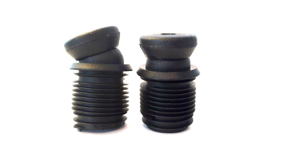 4 St. Stuhlgleiter mit Gelenk, für Runde Rohre, Kunststoffgleitfläche, für Rohrwandstärke 1,5-2 mm, max. Neigungswinkel 19° - Klama - Möbelzubehör