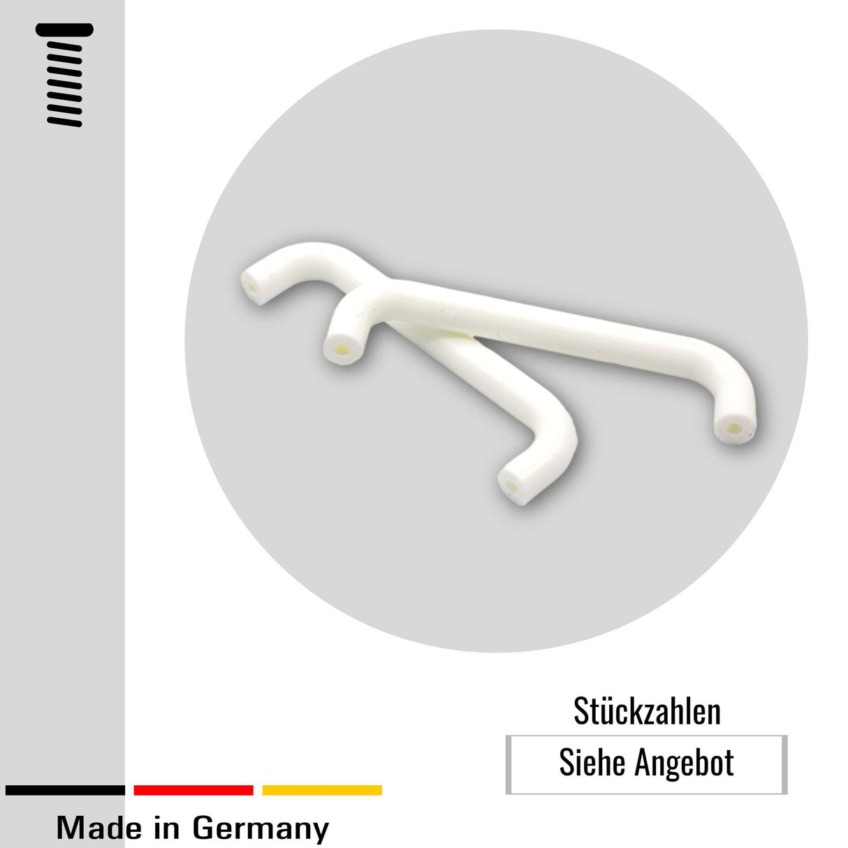 KLAMA 4 St. Bügelgriffe Möbelgriffe Kunststoff - für Schränke, Schubladen und Türen - Klama - Möbelzubehör