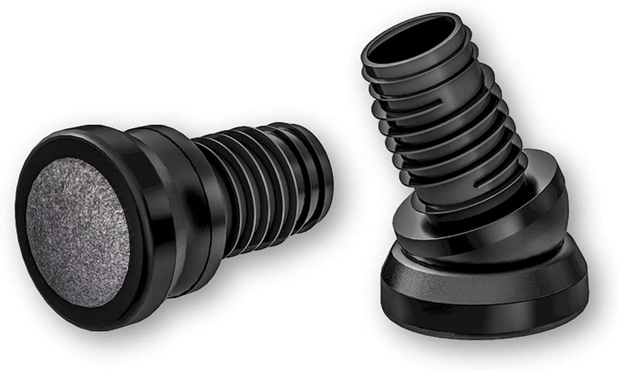 4 Fussstopfen/Stuhlgleiter mit Gelenk und Filzgleitfläche, Kunststoff/Filz - Klama - Möbelzubehör