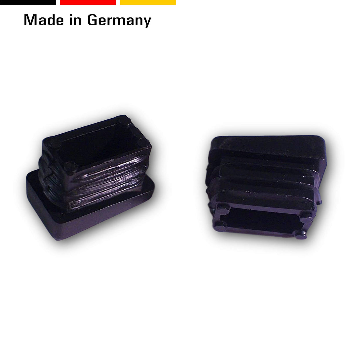 OL 12 St. Gleiter/Stopfen/Stuhlgleiter mit Bodenfläche 10° abgewinkelt, für Rohrwandstärke 1,5-2mm / 20x15 mm - Klama - Möbelzubehör