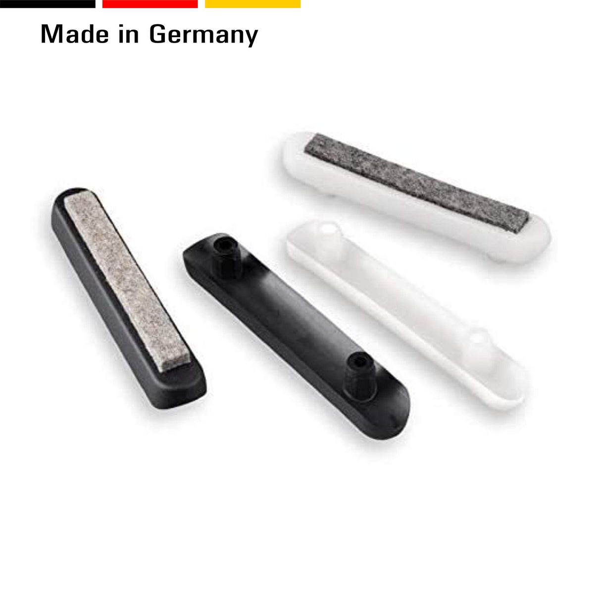 4 Kufengleiter Fussstopfen/Gleiter für Rundrohre, Kunststoff, Schwarz (22 - 25 mm, Ohne Filz) - Klama - Möbelzubehör