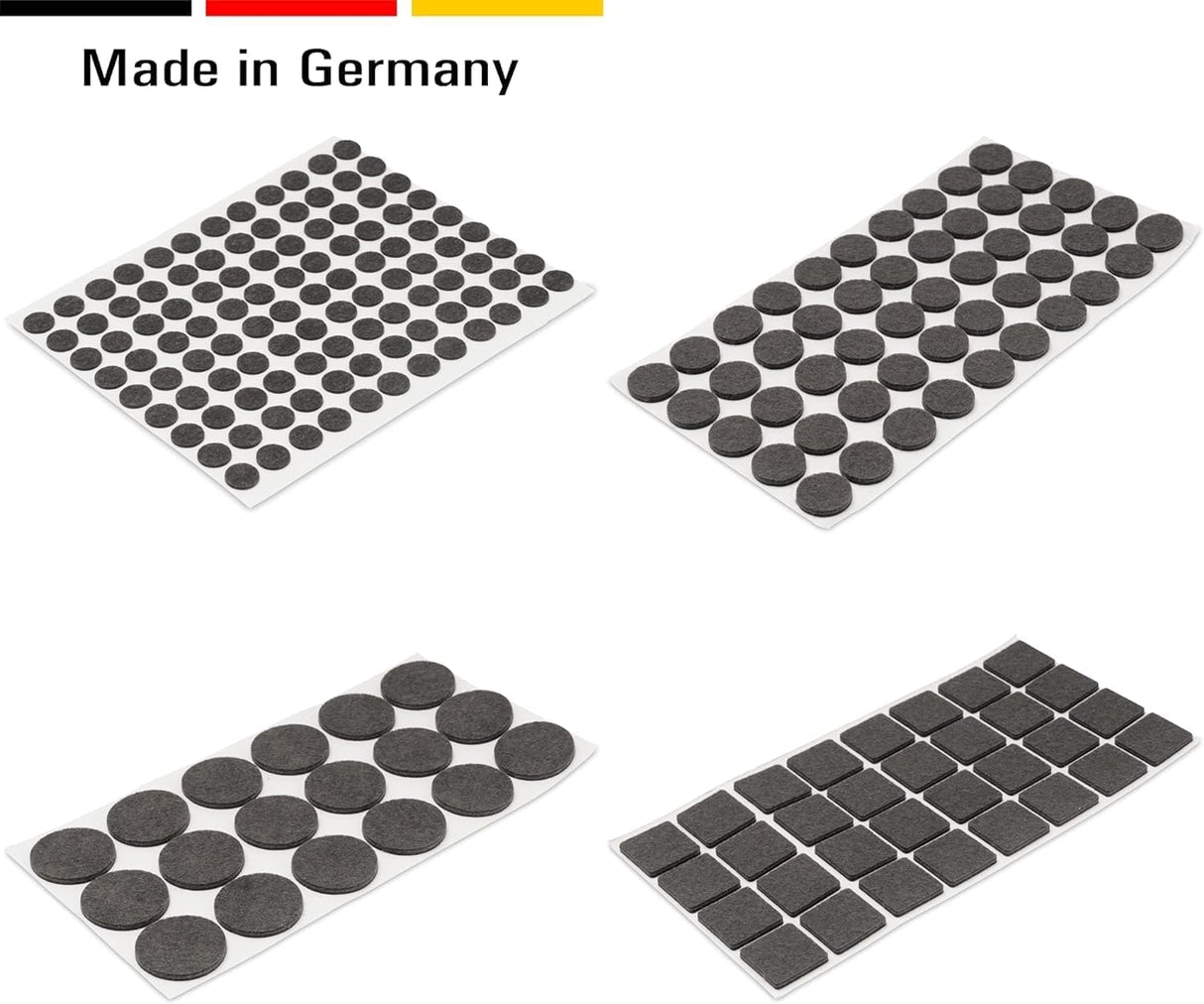 50x Filzgleiter Möbelgleiter selbstklebend - der ideale Schutz für Holz-, Parkett und- Laminatboden - Klama - Möbelzubehör