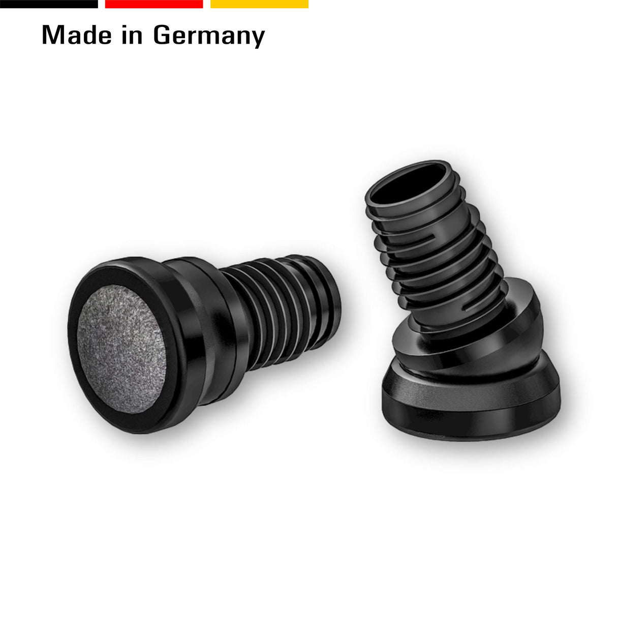 4 Fussstopfen/Stuhlgleiter mit Gelenk und Filzgleitfläche, Kunststoff/Filz - Klama - Möbelzubehör