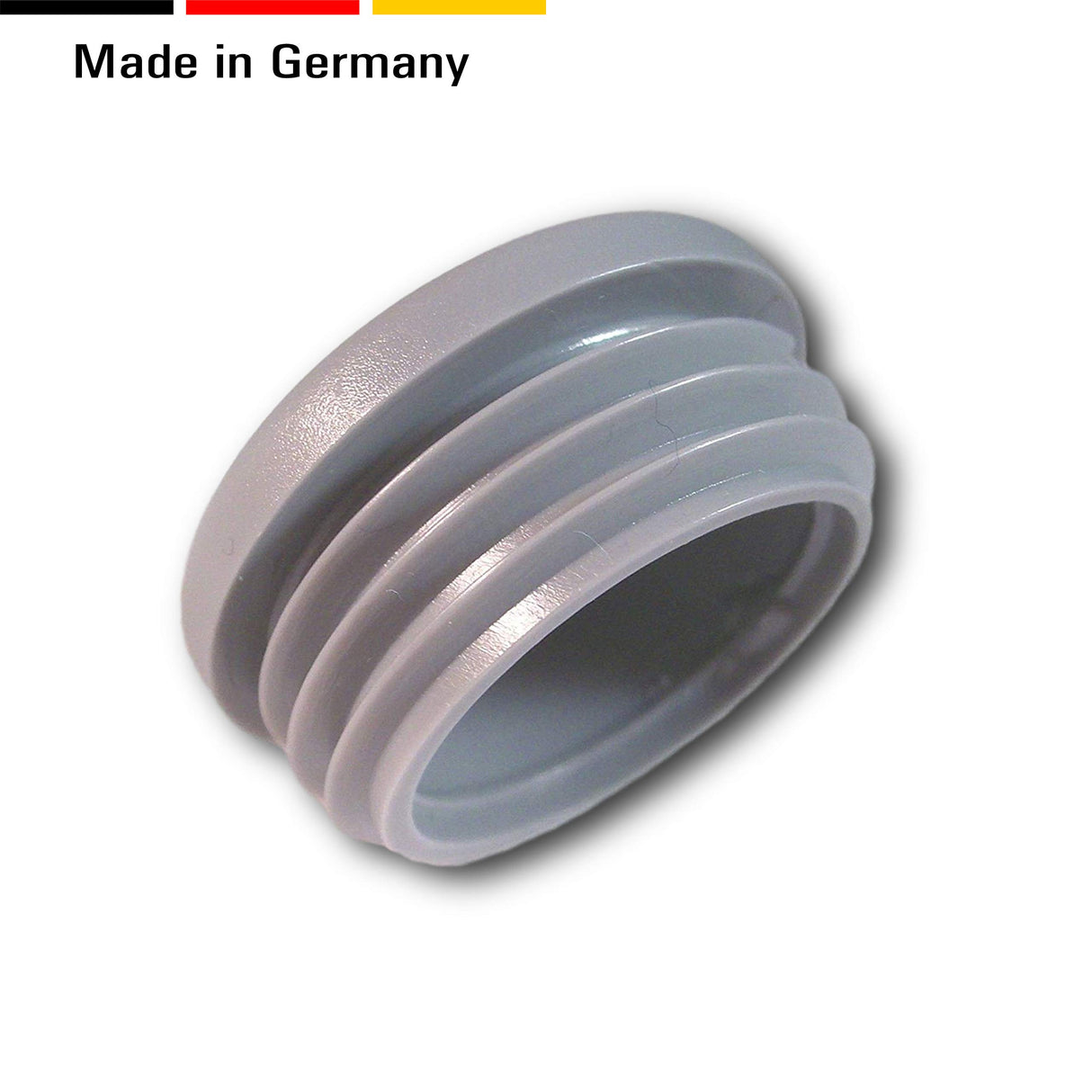 20 Gleiter/Stopfen/Lamellenstopfen Schwarz für Rundrohre