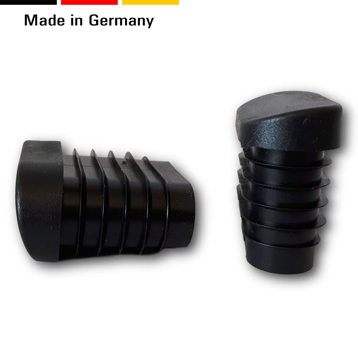 4Gleiter/Stopfen für schrägstehende Ovale Stuhlbeine Rohrwandstärke 1,5-2 mm - Klama - Möbelzubehör