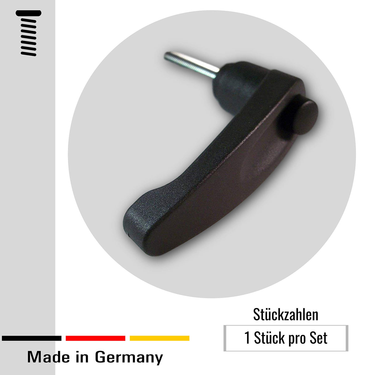 1 Klemmgriff/Spanngriff/Feststeller mit Gewindebolzen - Klama - Möbelzubehör