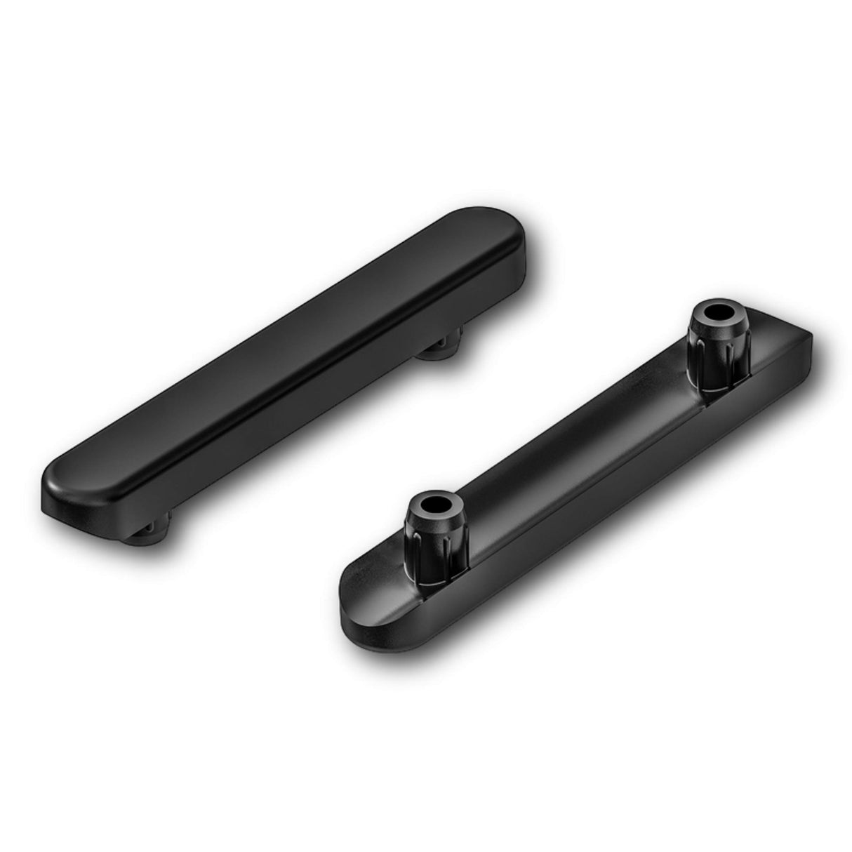 4 Kufengleiter Fussstopfen/Gleiter für Rundrohre, Kunststoff, Schwarz (22 - 25 mm, Ohne Filz) - Klama - Möbelzubehör