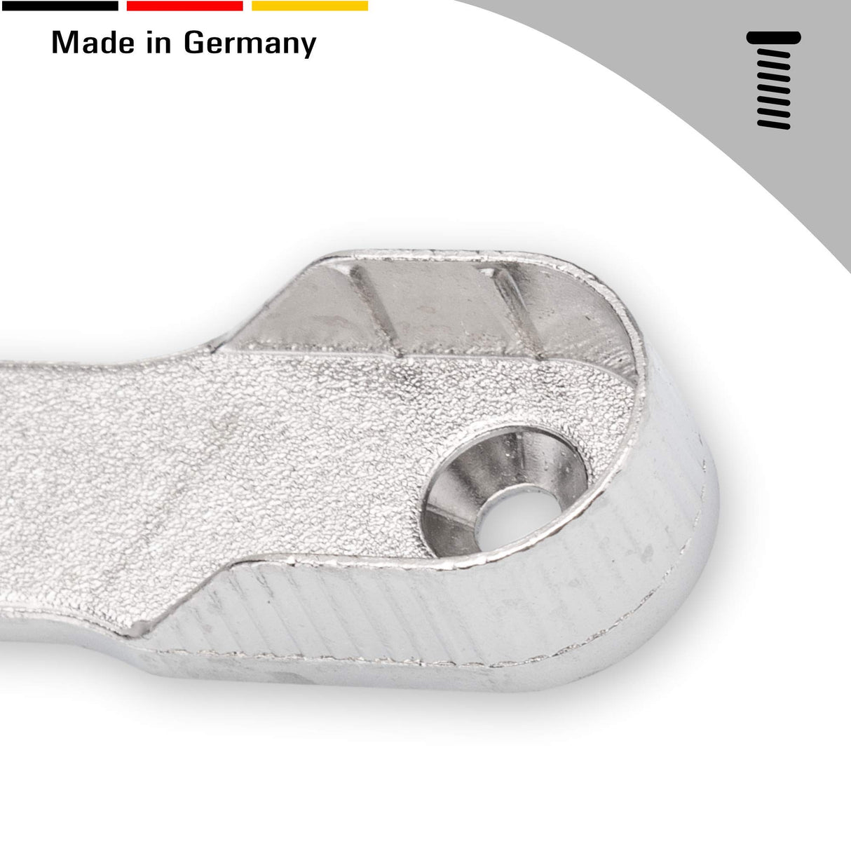 2 Schrankrohrlager für Schrankrohr 15 mm - Kleiderstangen Halterung, Zinkdruckguss vernickelt - Klama - Möbelzubehör