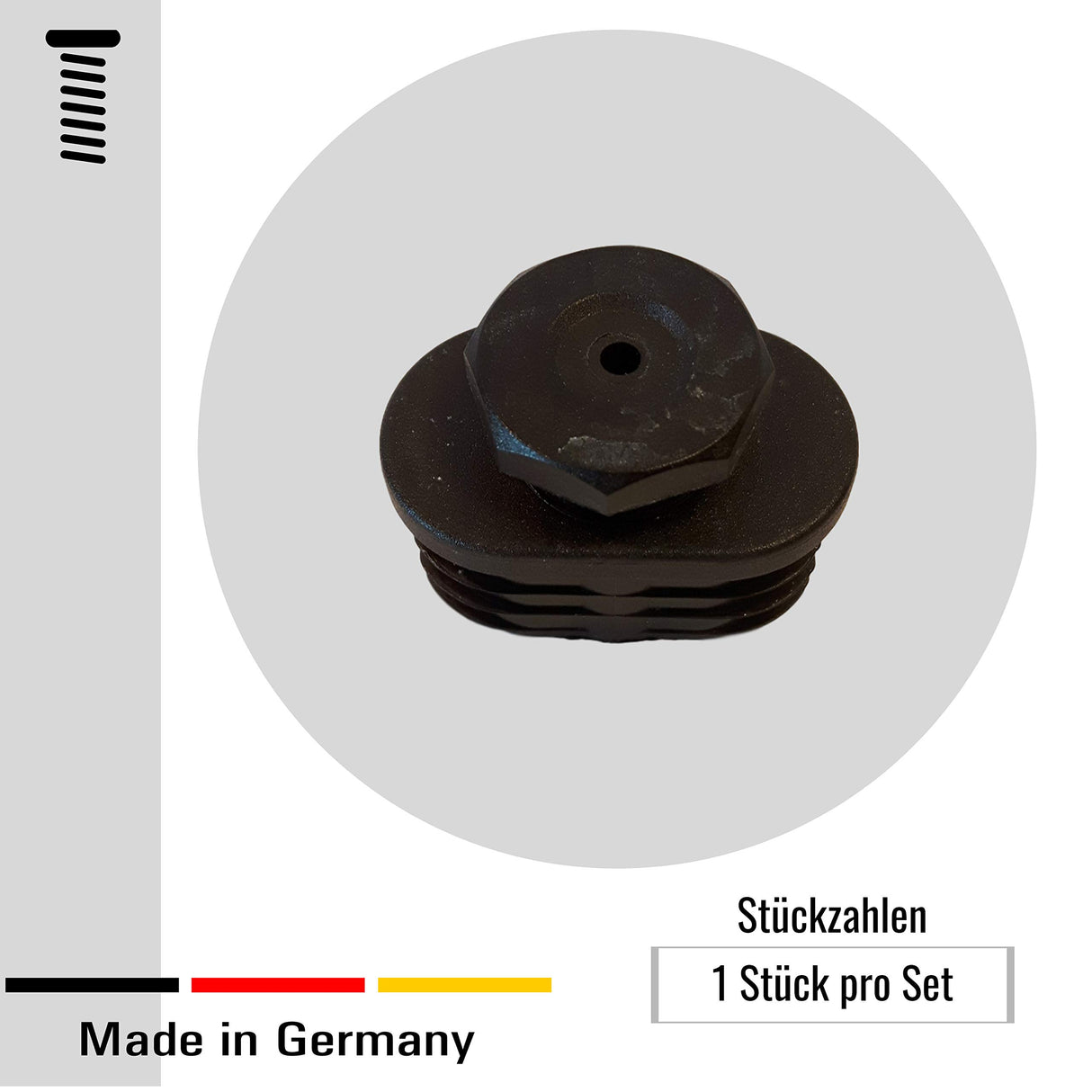 OL-1 St. Verstellgleiter/Höhenversteller für Ovalrohre,60 x 30 mm - Klama - Möbelzubehör