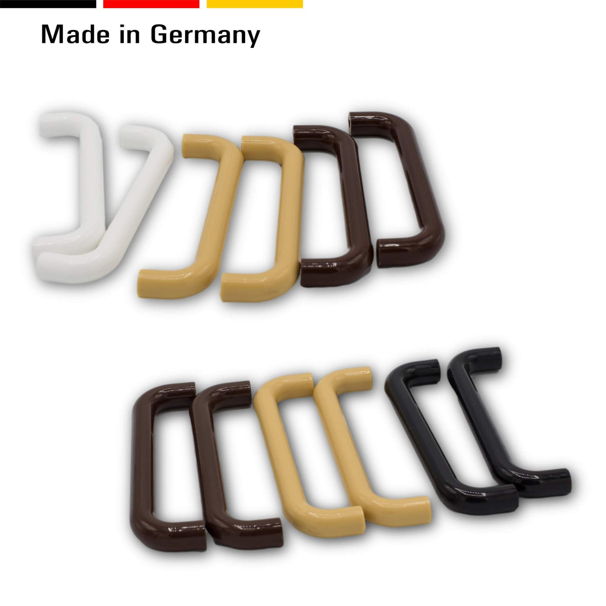 KLAMA 4 St. Bügelgriffe Möbelgriffe Kunststoff - für Schränke, Schubladen und Türen - Klama - Möbelzubehör