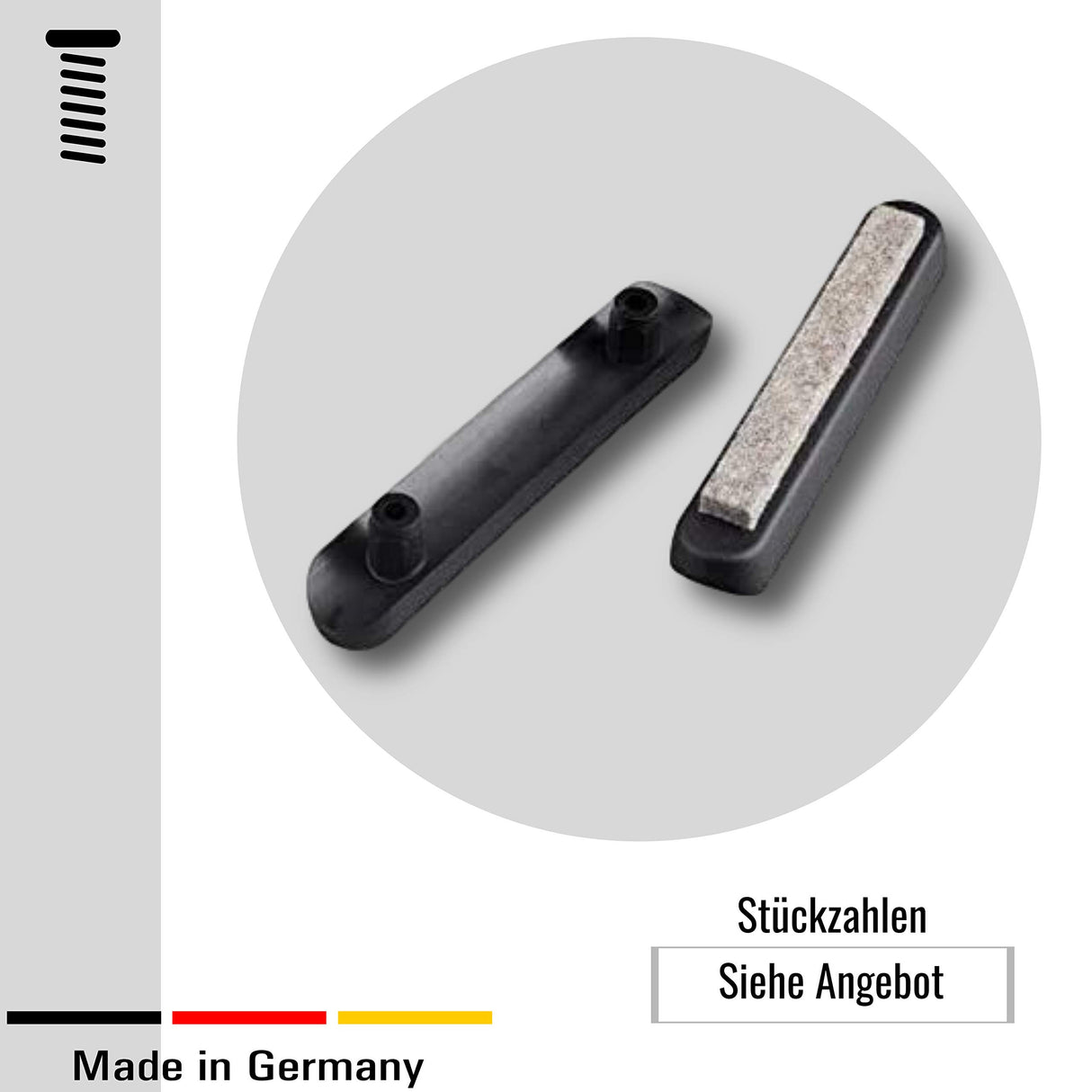 4 Kufengleiter Fussstopfen/Gleiter für Rundrohre, Kunststoff, Schwarz (22 - 25 mm, Ohne Filz) - Klama - Möbelzubehör
