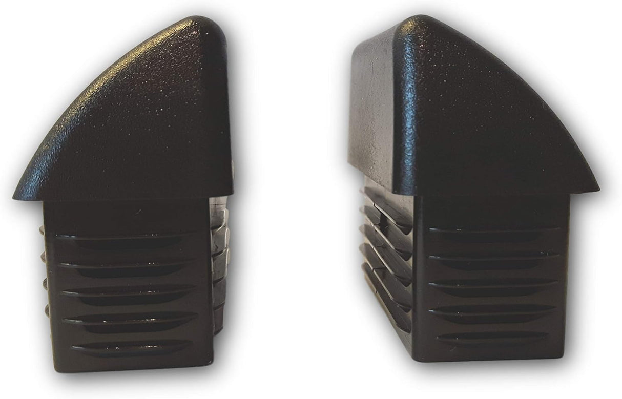 OL 4 St. Rohrendstücke/Sichtstopfen für Rechteckige Rohre mit Rohrwandstärke 1,5-2 mm / 50x30mm - Klama - Möbelzubehör