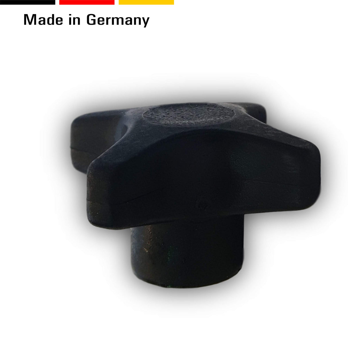 1 St. Kreuzgriff/Handrad, Griffdurchmesser 40/60 mm, mit Gewindebuchse aus Stahl - Klama - Möbelzubehör